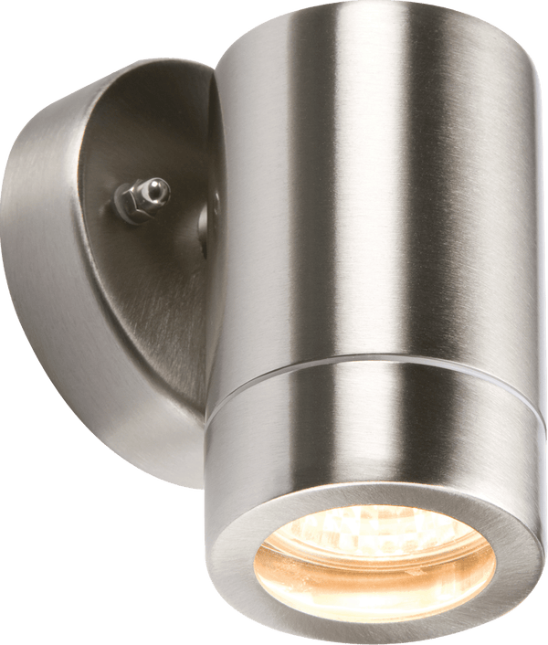 Knightsbridge MLA WALL1L 230V IP65 Lightweight Stainless Steel Fixed GU10 35W Fitting - Knightsbridge MLA - Falcon Electrical UK