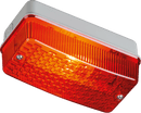 Knightsbridge MLA E27PR 230V IP65 100W max E27 Bulkhead with Red Prismatic Diffuser and Aluminium Base - Knightsbridge MLA - Falcon Electrical UK
