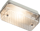 Knightsbridge MLA E27PC 230V IP65 100W max (ES) E27 Bulkhead with Clear Prismatic Diffuser and Aluminium Base - Knightsbridge MLA - Falcon Electrical UK