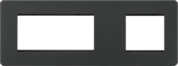 Knightsbridge MLA SF6GAT Screwless 6G Modular Faceplate (2G + 4G) - Anthracite - Knightsbridge MLA - Falcon Electrical UK