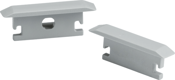 Knightsbridge MLA 1MFLRCAP Aluminium Floor Recessed Profile End Caps - Knightsbridge MLA - Falcon Electrical UK