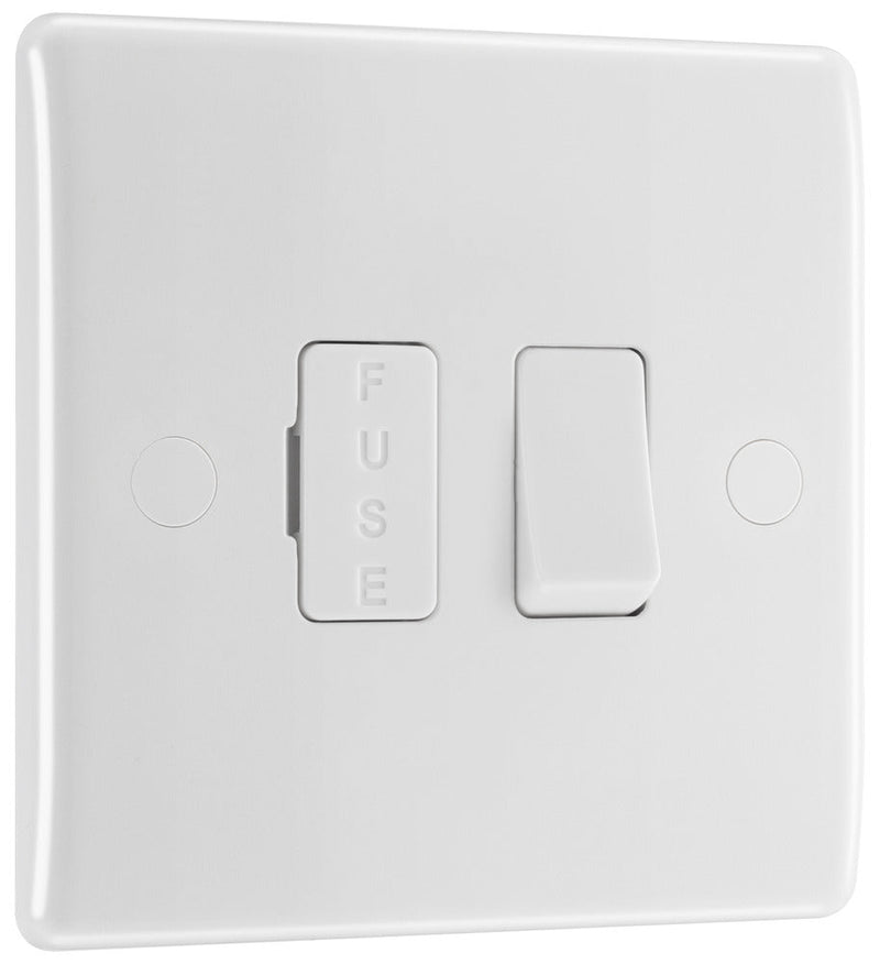 BG 850 White Nexus Moulded Switched 13A, Double Pole, Fused Connection Unit - BG - Falcon Electrical UK