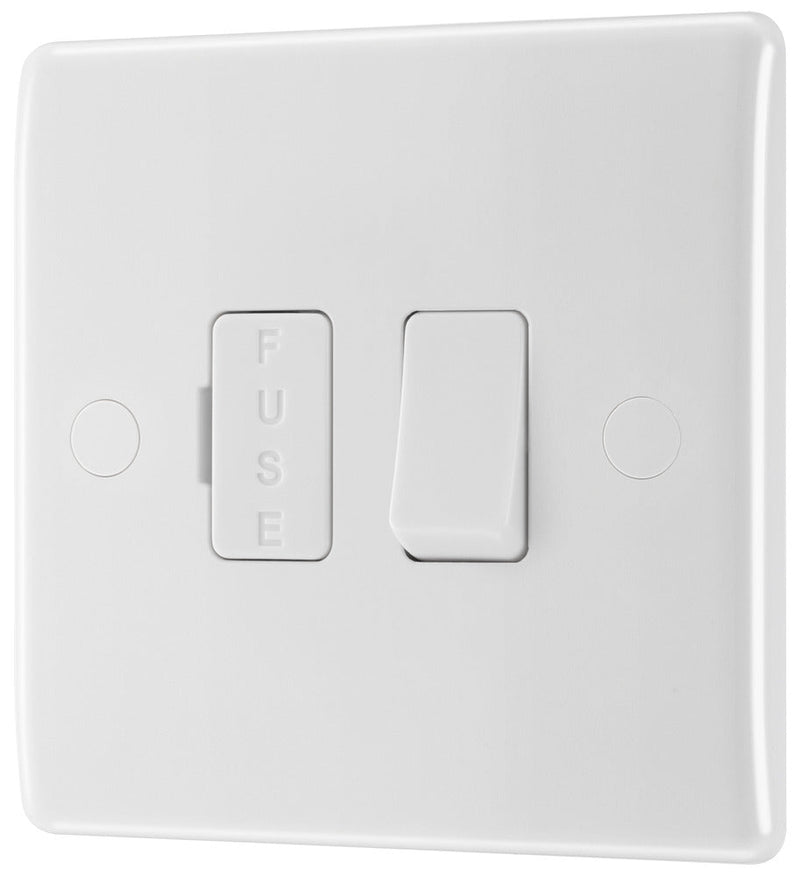 BG 850 White Nexus Moulded Switched 13A, Double Pole, Fused Connection Unit - BG - Falcon Electrical UK