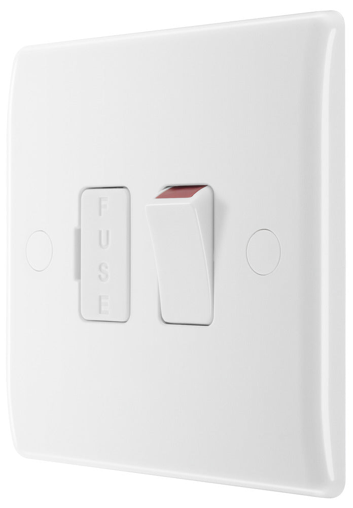 BG 850 White Nexus Moulded Switched 13A, Double Pole, Fused Connection Unit - BG - Falcon Electrical UK