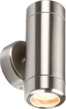 Knightsbridge MLA WALL2 230V IP65 Stainless Steel Up & Down Light GU10 Fitting - Knightsbridge MLA - Falcon Electrical UK