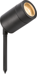 Knightsbridge MLA GU10SPIKEBK 230V IP65 GU10 Spike Light Black - Knightsbridge MLA - Falcon Electrical UK