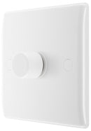 BG 881 Nexus White Moulded Intelligent 400W 1-Gang Dimmer Switch, 2-Way Push On-Off - BG - Falcon Electrical UK