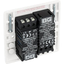 BG 882 Nexus White Moulded Intelligent 400W 2-Gang Dimmer Switch, 2-Way Push On-Off - BG - Falcon Electrical UK