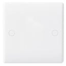 BG 894 White Nexus Moulded 1 Gang Blank Plate - BG - Falcon Electrical UK
