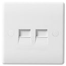 BG 8RJ11-2 2 Gang RJ11 Telephone Socket - BG - Falcon Electrical UK
