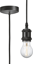 Knightsbridge MLA 8271LSB 1.8m E27 Vintage Pendant Set - Smoked Bronze - Knightsbridge MLA - Falcon Electrical UK