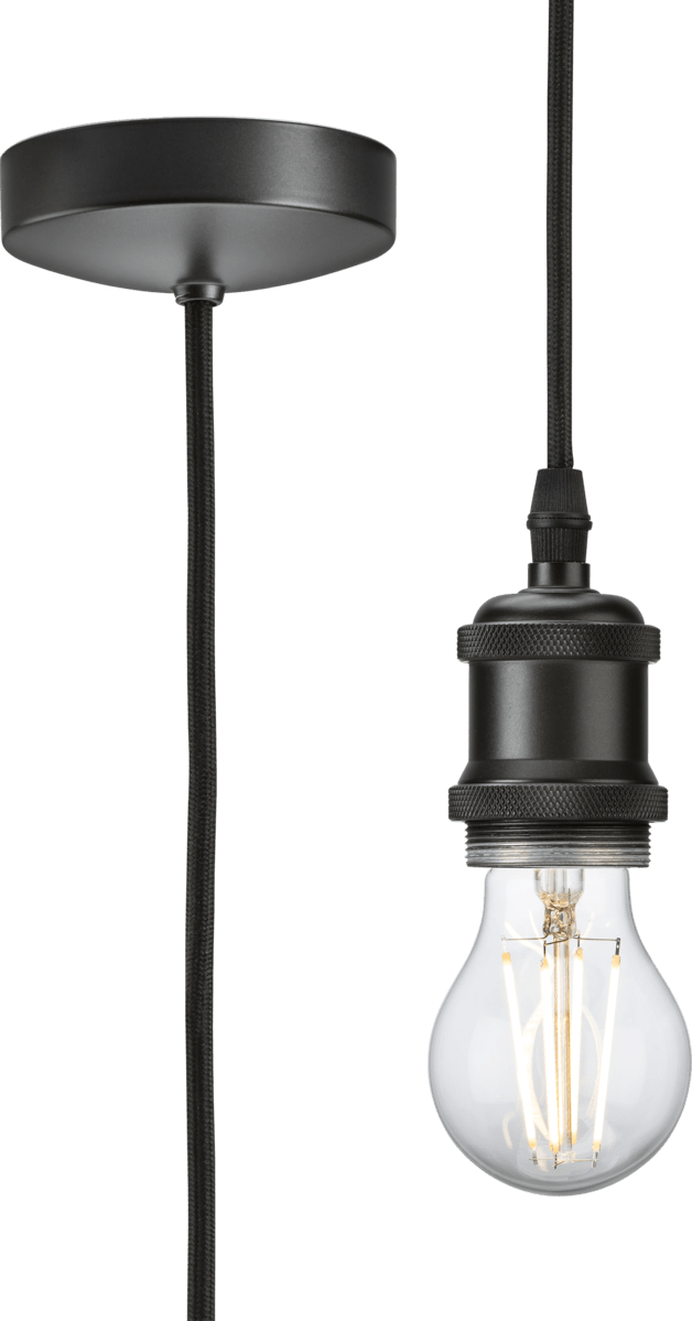 Knightsbridge MLA 8271LSB 1.8m E27 Vintage Pendant Set - Smoked Bronze - Knightsbridge MLA - Falcon Electrical UK