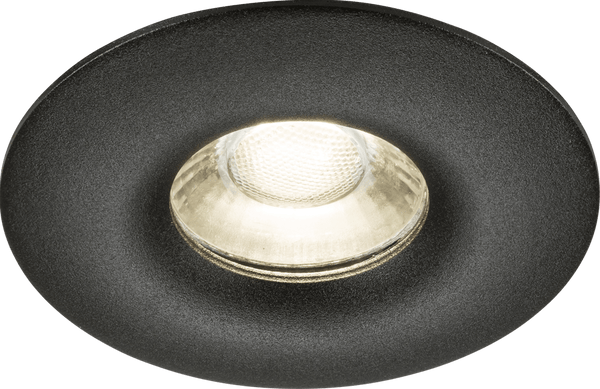 Knightsbridge MLA ODA1FRB Odina Single Fixed Round Downlight Black - Knightsbridge MLA - Falcon Electrical UK