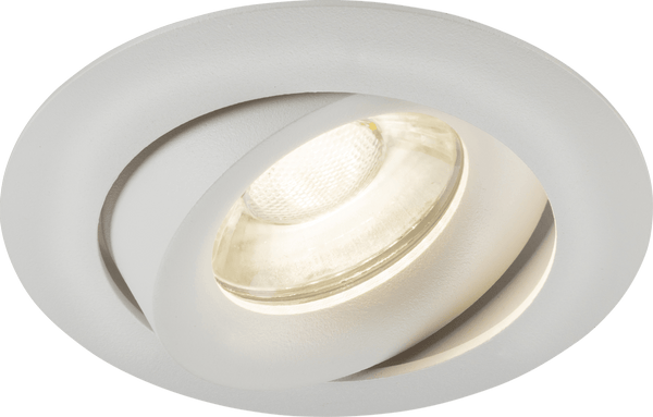 Knightsbridge MLA ODA1TRW Odina Single Tilt Round Downlight White - Knightsbridge MLA - Falcon Electrical UK