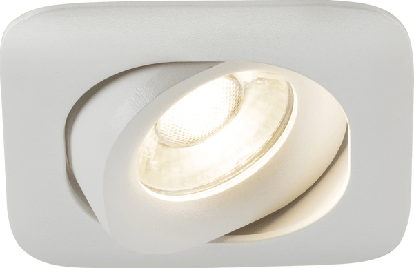 Knightsbridge MLA ODA1TSW Odina Single Tilt Square Downlight White - Knightsbridge MLA - Falcon Electrical UK