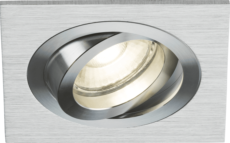 Knightsbridge MLA AMA1TSBC Ambar Single Tilt Square Downlight Brushed Chrome - Knightsbridge MLA - Falcon Electrical UK