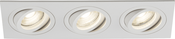Knightsbridge MLA AMA3TSW Ambar Tri Tilt Square Downlight White - Knightsbridge MLA - Falcon Electrical UK