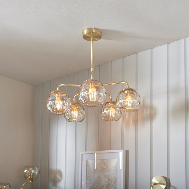 Endon 91969 Dimple 5lt Pendant - Endon - Falcon Electrical UK