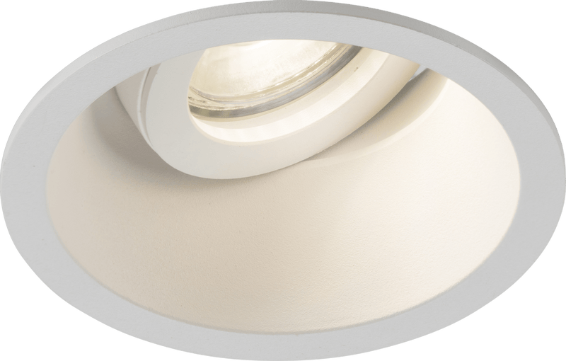 Knightsbridge MLA DIB1TRW Dipa Single Tilt Round Anti-Glare Downlight White - Knightsbridge MLA - Falcon Electrical UK