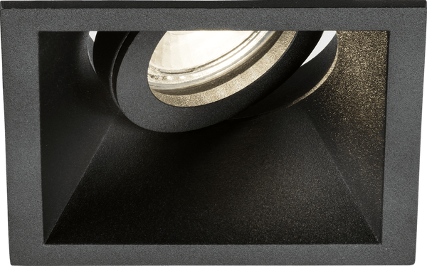 Knightsbridge MLA DIB1TSB Dipa Single Tilt Square Anti-Glare Downlight Black - Knightsbridge MLA - Falcon Electrical UK