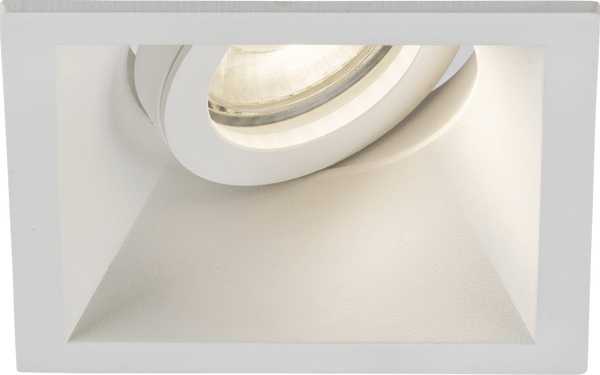 Knightsbridge MLA DIB1TSW Dipa Single Tilt Square Anti-Glare Downlight White - Knightsbridge MLA - Falcon Electrical UK
