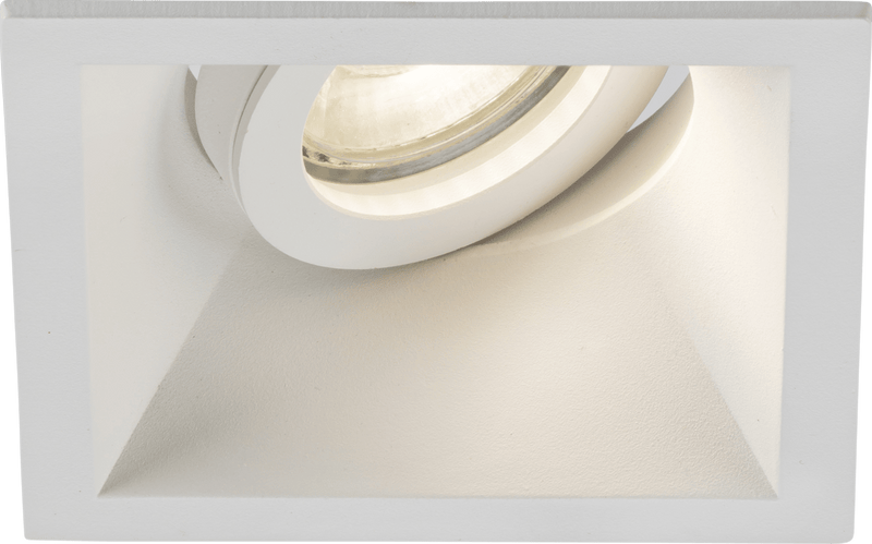 Knightsbridge MLA DIB1TSW Dipa Single Tilt Square Anti-Glare Downlight White - Knightsbridge MLA - Falcon Electrical UK