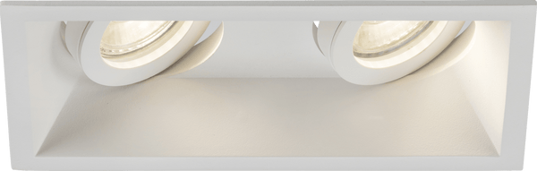 Knightsbridge MLA DIC2TSW Dipa Twin Tilt Square Anti-Glare Downlight White - Knightsbridge MLA - Falcon Electrical UK