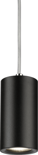 Knightsbridge MLA DAA1FRB Dasan Single Short Fixed Round Pendant Black - Knightsbridge MLA - Falcon Electrical UK