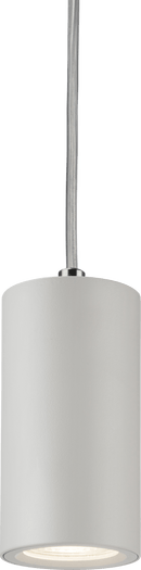Knightsbridge MLA DAA1FRW Dasan Single Short Fixed Round Pendant White - Knightsbridge MLA - Falcon Electrical UK