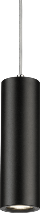 Knightsbridge MLA DAB1FRB Dasan Single Long Fixed Round Pendant Black - Knightsbridge MLA - Falcon Electrical UK