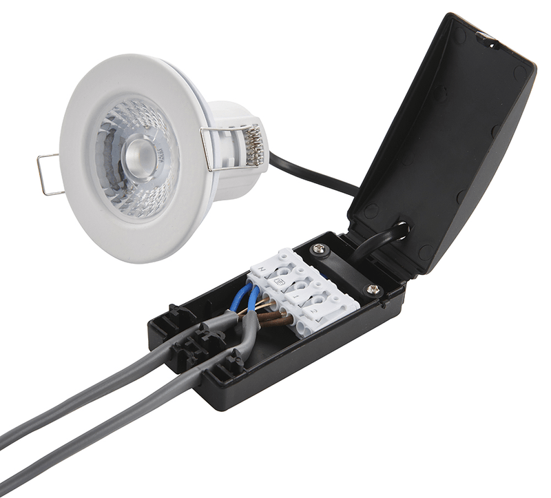 Saxby 74032 ShieldECO 500 IP65 4W Cool White, Chrome plate - Saxby - Falcon Electrical UK