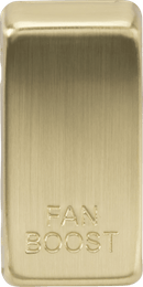 Knightsbridge MLA GDBOOSTBB Switch cover "marked FAN BOOST" - brushed brass - Knightsbridge MLA - Falcon Electrical UK
