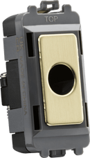 Knightsbridge MLA GDM012BB Flex outlet module (up to 10mm) - brushed brass - Knightsbridge MLA - Falcon Electrical UK