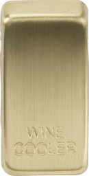 Knightsbridge MLA GDWINEBB Switch cover "marked WINE COOLER" - brushed brass - Knightsbridge MLA - Falcon Electrical UK