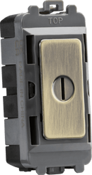 Knightsbridge MLA GDM010AB 20AX DP key module - antique brass - Knightsbridge MLA - Falcon Electrical UK