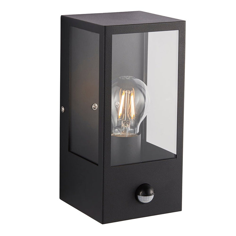 Saxby 94348 Breton PIR wall Black IP44 28W - Saxby - Falcon Electrical UK