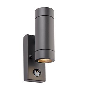 Saxby Palin PIR 2LT Wall Light IP44 7W (94793) - Saxby - Falcon Electrical UK