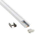 Saxby 94947 RigelSLIM Recessed 2m Aluminium Profile-Extrusion Silver - Saxby - Falcon Electrical UK