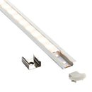 Saxby 94947 RigelSLIM Recessed 2m Aluminium Profile-Extrusion Silver - Saxby - Falcon Electrical UK