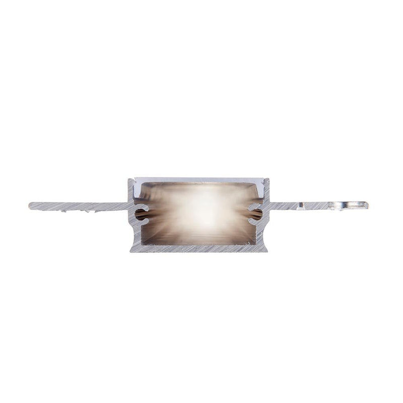 Saxby 94948 Rigel Plaster-in Wide 2m Aluminium Profile-Extrusion Sliver - Saxby - Falcon Electrical UK