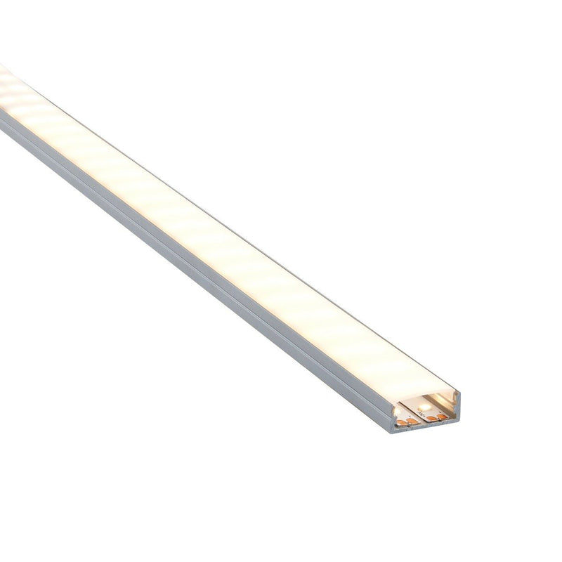 Saxby 97735 RigelSLIM Surface Wide 2m Aluminium Profile-Extrusion Sliver - Saxby - Falcon Electrical UK