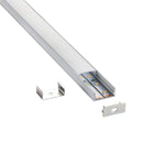 Saxby 97735 RigelSLIM Surface Wide 2m Aluminium Profile-Extrusion Sliver - Saxby - Falcon Electrical UK