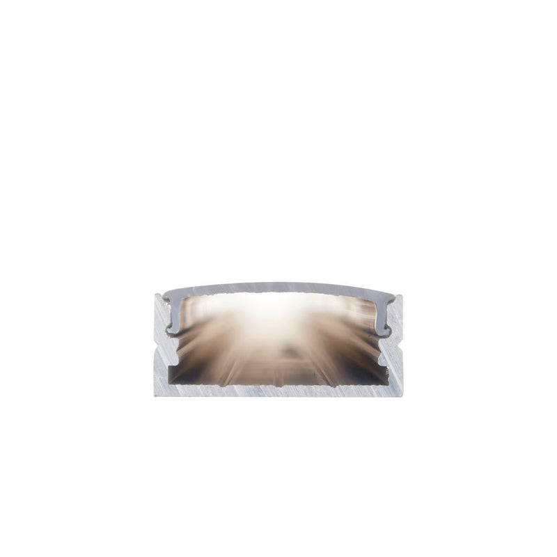 Saxby 97735 RigelSLIM Surface Wide 2m Aluminium Profile-Extrusion Sliver - Saxby - Falcon Electrical UK