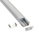 Saxby 97736 RigelSLIM Recessed Wide 2m Aluminium Profile-Extrusion Silver - Saxby - Falcon Electrical UK