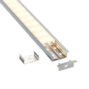 Saxby 97736 RigelSLIM Recessed Wide 2m Aluminium Profile-Extrusion Silver - Saxby - Falcon Electrical UK