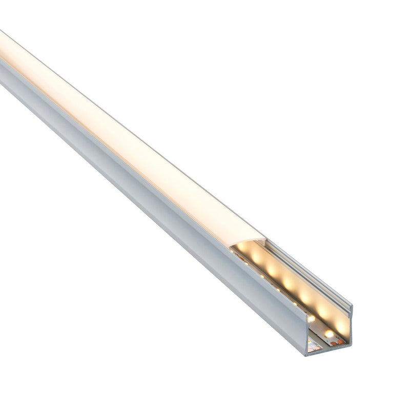 Saxby 97738 Rigel Surface Wide 2m Aluminium Profile-Extrusion Sliver - Saxby - Falcon Electrical UK