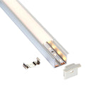 Saxby 97739 Rigel Recessed Wide 2m Aluminium Profile-Extrusion Sliver - Saxby - Falcon Electrical UK