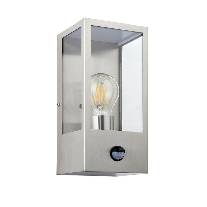 Saxby 97820 Breton PIR wall Stainless Steel IP44 28W - Saxby - Falcon Electrical UK