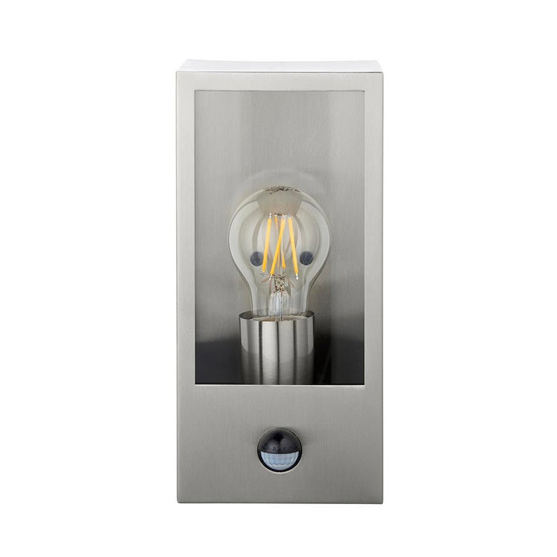 Saxby 97820 Breton PIR wall Stainless Steel IP44 28W - Saxby - Falcon Electrical UK