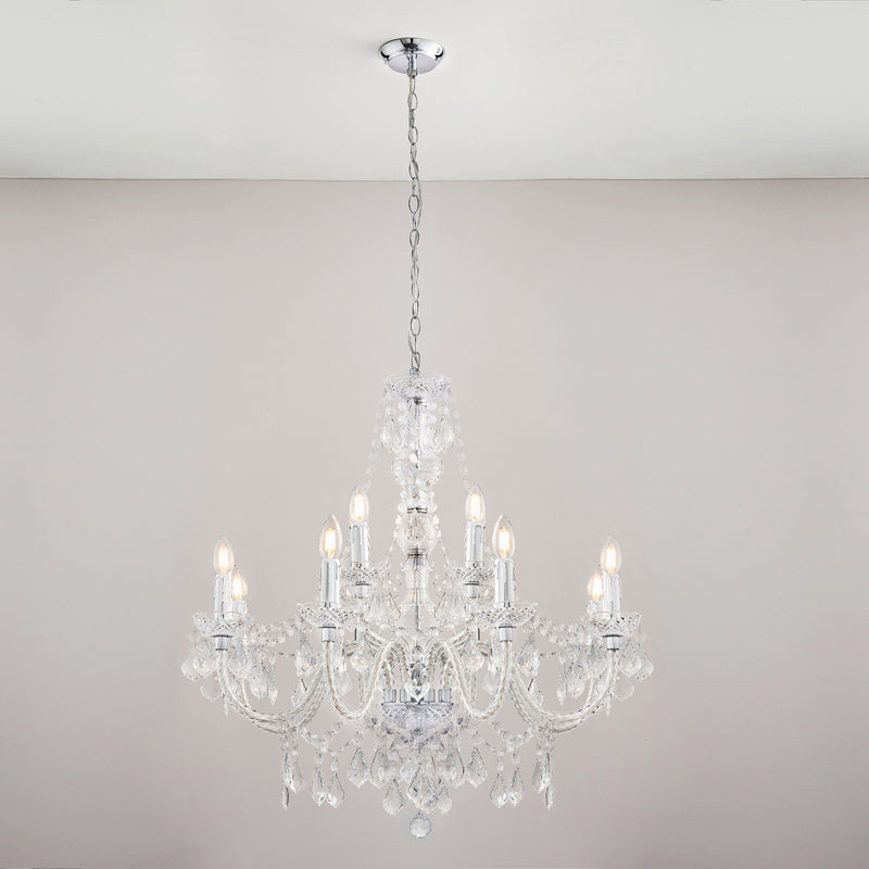 Endon 308-8-4CL Clarence 12lt Pendant - Endon - Falcon Electrical UK